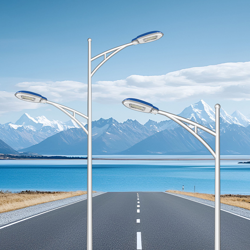 مصباح شارع LED بذراع واحدة / مزدوجة الذراعين منحني، بقدرة 40-200 واط مصباح شارع LED بذراع واحدة / مزدوجة الذراعين منحني، بقدرة 40-200 واط